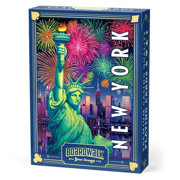 New York's Lady Liberty by Boardwalk - Playing Cards