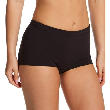 Women s Maidenform DM0002 Dream Tailored Cotton Boyshort Panty (Black 9)