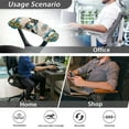 thumbnail image 6 of HELLHERO Office Chair Armrest Cover 2 Pcs, Butterfly Mandala Print Elastic Gaming Chair Armrest Slipcover Stretchable, Washable Desk Chairs Arm Rest Cover, 6 of 7