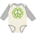 thumbnail image 3 of Inktastic Peace Baby Boys or Girls Long Sleeve Baby Bodysuit, 3 of 5