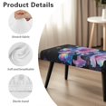 thumbnail image 6 of Whosucclay Hibiscus Plumeria Butterfly Star Print Dining Bench Slipcover Rectangle Bench Cover for Dining Room, Living Room, Bedroom, Kitchen Waterproof Benches Seat Covers Universal Bench Protectors, 6 of 7