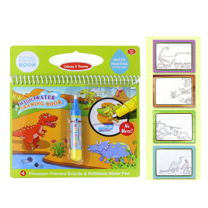 Toy Colourful Flyer Picture Board Magic Pen Doodle Water Coloring Book 