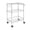 Chrome Color, variant on Hyper Tough 3-Tier New Multipurpose Rolling Cart, Black Color, 495lbs Load Capacity