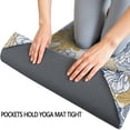 thumbnail image 3 of Pioneer Flower Floral Print Pattern Hot Yoga Mat Towel Non Slip for Hot Yoga - Quick-Drying Yoga Mat Cover with 4 Corner Pockets with Travel Bag - Hot Yoga Towel Non Slip 74"x26", 3 of 6
