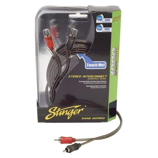 Stinger 15ft 1000 Series 2ch Coaxial Rca