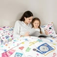 thumbnail image 5 of Manfei Chic Disco Ball Queen Comforter Set,Girls Music Guitar Bedding Sets,Pink Bowtie Bow Knot Bedding Comforter Set For Kids Teens,Super Cozy Room Decor Reversible,3pcs, 5 of 8