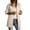 White, variant on FAIWAD Women's Long Puffer Vest Quilted Sleeveless Zip Up Jacket Lightweight Stand Collar Casual Fall Winter Layering Outerwear