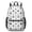Geometric Diamond White Pattern, variant on Geometric Diamond White Pattern 17" Waterproof Oxford School Backpacks for Teens, S-Shape Padded Straps, for School, Travel, Hiking, Camping
