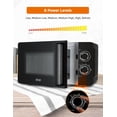 thumbnail image 2 of Microondas pequeño Commercial Chef 0.7 Cu Ft encimera negro 6 niveles de potencia, 2 of 5