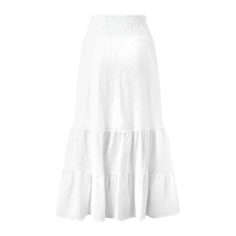 GZWYHT Skirts for Women,Maxi Skirt Ladies Solid Color GZWYHT Skirts for Women,Maxi Skirt Ladies Solid Color