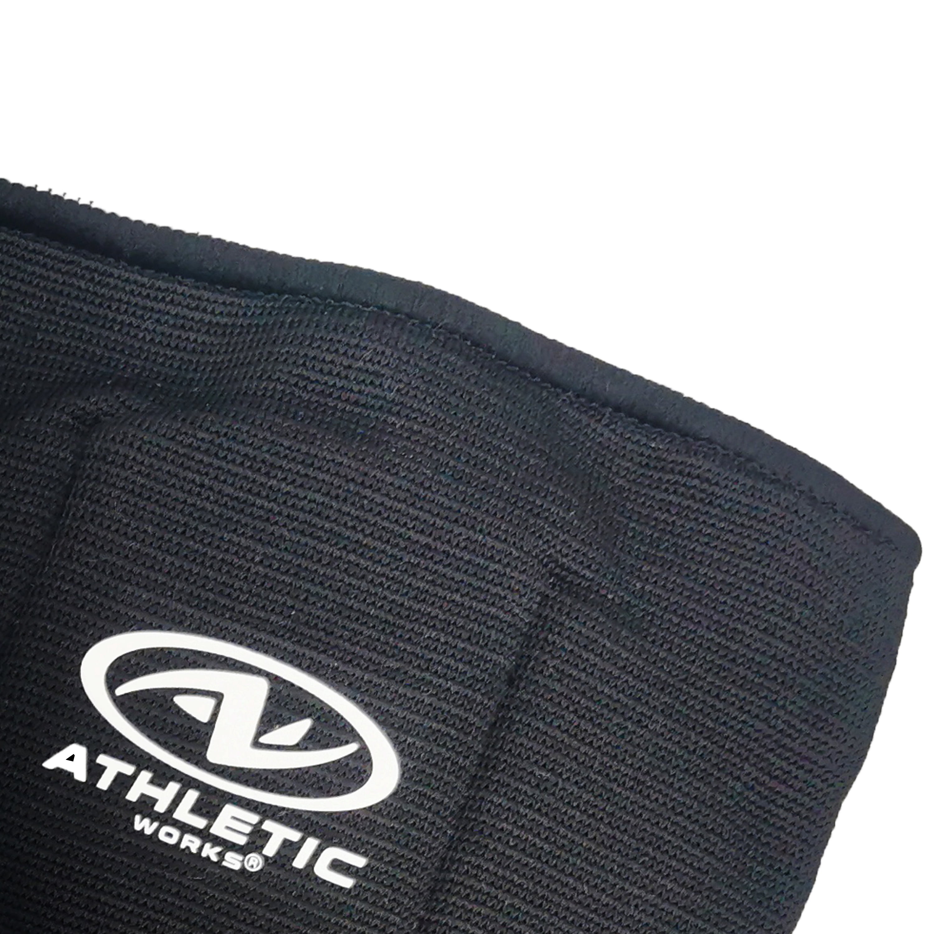 Athletic Works Volleyball Cushion Knee Pads, Reversible Black and White, 6.25" x 6"