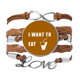 thumbnail image 1 of Copa deseo vida Pulsera de cuero Negro trenzado pulsera de cuerda de amor Unbranded M, 1 of 3