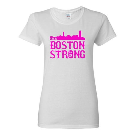 Ladies Boston Strong Skyline 617 T-Shirt Tee