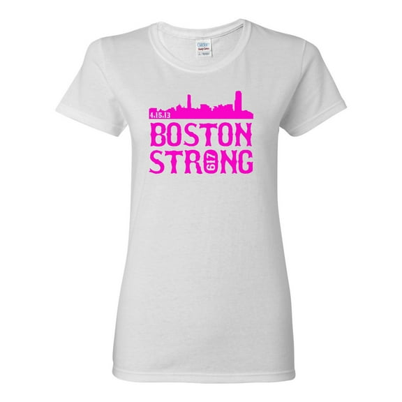 Ladies Boston Strong Skyline 617 T-Shirt Tee