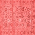 thumbnail image 1 of Ahgly Company Indoor Square Abstract Red Modern Area Rugs, 4' Square, 1 of 4