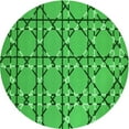 thumbnail image 1 of Ahgly Company Indoor Round Patterned Green Area Rugs, 4' Round, 1 of 6