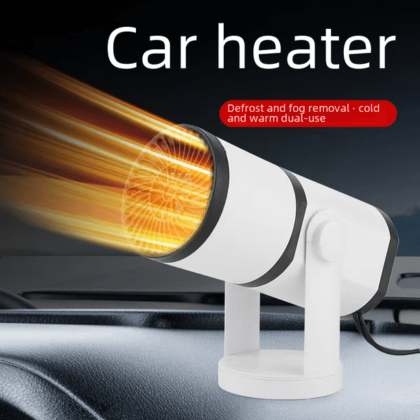 Calentador de doble propósito para enfriamiento y calefacción de automóviles, calentador eléctrico de calentamiento rápido, calentador de camión de 12 V y 24 V, descongelador y eliminación