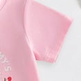 thumbnail image 4 of Faraee Infant Baby Girl Summer Bubble Romper One Piece Newborn Short Sleeve Jumpsuit Toddler Oversized Bodysuit Clothes Pink 6-12 Months, 4 of 6