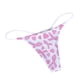 thumbnail image 3 of Gibobby Braguita cintura alta Calzoncillos sexy para mujer Comfort Sexy Pattern Bragas sexy Low Rise Soft Sexy T Back G String Bragas Calzoncillos para mujer Mes del cáncer mama （Blanco， M), 3 of 5
