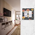 thumbnail image 5 of Yayeee Rocker Switch Wall Plate 2-Gang 4.7"x4.6" Home Decorative Outlet Cover, Black Mushroom Pattern, 5 of 6