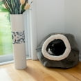 thumbnail image 3 of Armarkat Cat Bed Model C80CSH/MB Gray Velvet, 3 of 6