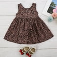 thumbnail image 4 of Fesfesfes Toddler Baby Kids Girls Sleeveless Leopard Print Skirt Dress Princess Dress On Sale, 4 of 9