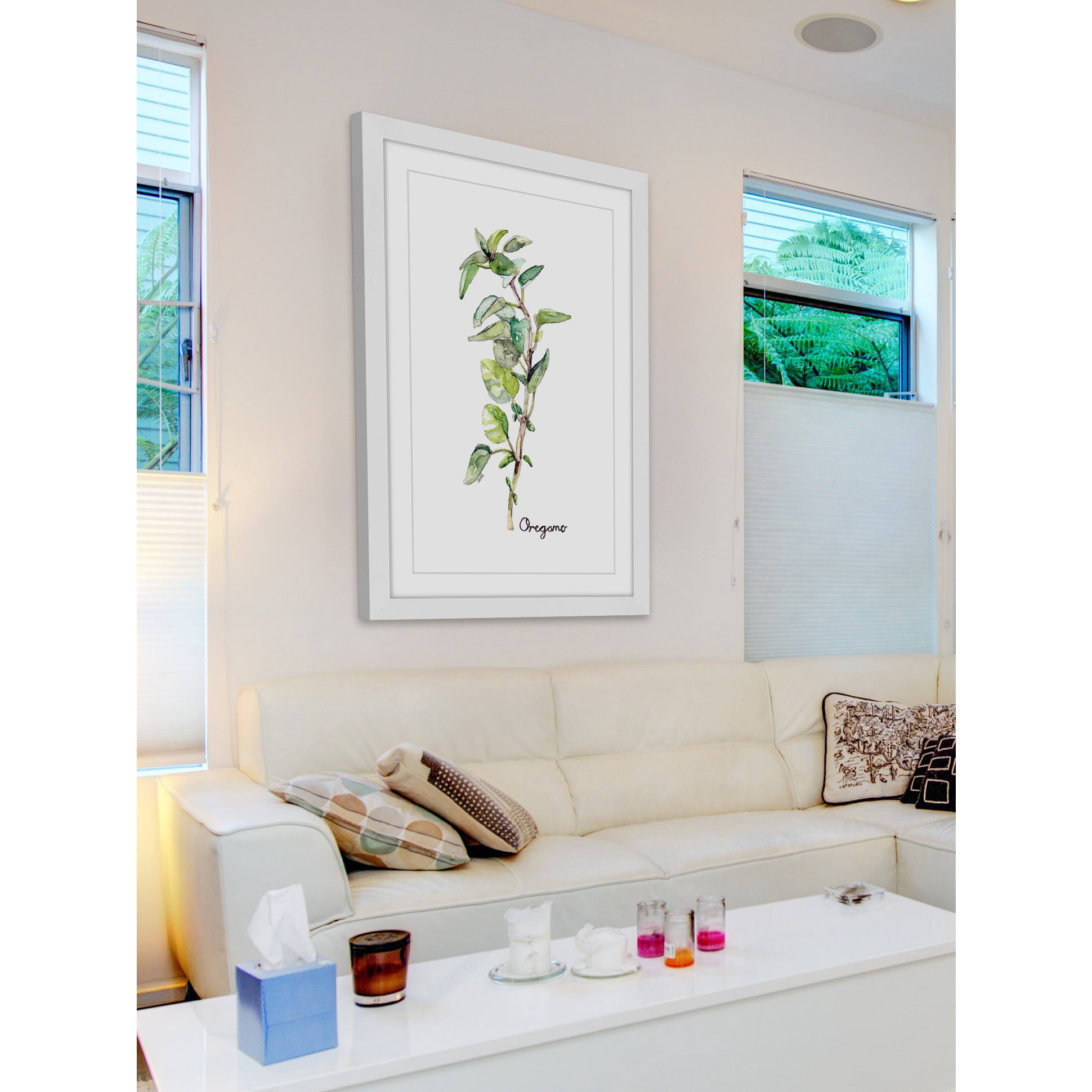 Marmont Hill "Herb Oregano" by Rachel Byler Framed Painting Print