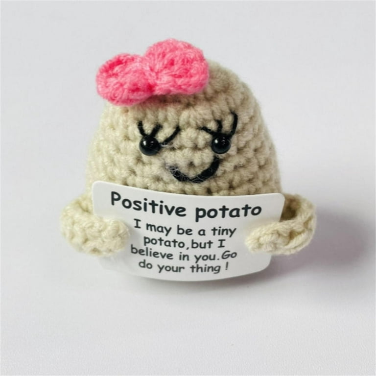 Positive Potato, Crochet Potato, Crochet Positive Potato