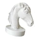 thumbnail image 5 of Estatua de cabeza de caballo, figura coleccionable, deportes ecuestres, escultura animal sencilla Blanco, 5 of 9