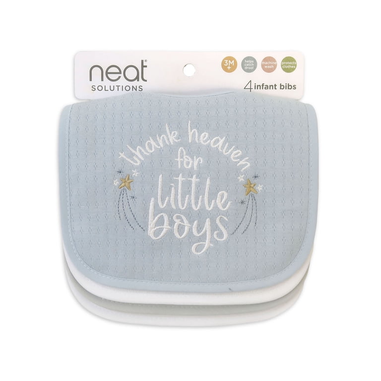 Neat Solutions Infant Boy Thank Heaven 4-Pack Bibs photo 2
