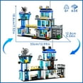 thumbnail image 4 of City Police Station Building Block Set Compatible with Lego, 634 PCS HQ Station Kits, Birthday Holiday Collectible Gift for 6+ Kids, Boys, 4 of 7