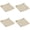 Beige, variant on Outdoor Cushion Covers, Waterproof Square Patio Chair Seat Slipcovers with Ties, Replacement Covers for Rattan Sofa Lounge Furniture, Garden & Yard, 4 Pack (White)