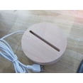 thumbnail image 3 of Jiaeri LED Night Light 3D Optical Lamp with 7 Color Modes, USB/Battery Powered Bedside Table Lamp for Bedroom Decor, Gradient & Fixed Light, Touch Control, 3 of 9