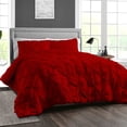 thumbnail image 2 of HNB Store 3pc Duvet Cover Set | Microfiber Made | Oversized Queen Size Duvet Cover with 2 Pillowcases | Blood Red | Pinch, 2 of 7
