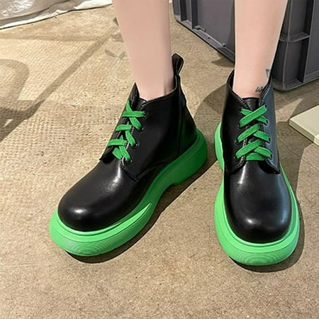 

Tejiojio Clearance Women Back Zip Ankle Bare Boots Square Heel High Casual Short Tube Bare Booties
