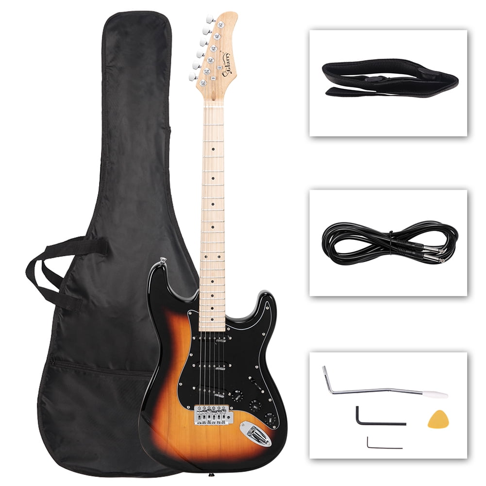 Lowestbest Glarry GST II Upgrade Electric Guitar, With Updated Version Pickup, Canadian Maple Fingerboards, Bone Nut Sunset Color Lowestbest Glarry GST II Upgrade Electric Guitar, With Updated Version Pickup, Canadian Maple Fingerboards, Bone Nut Sunset Color