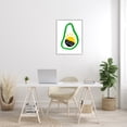 thumbnail image 2 of Stupell Industries Morning Avocado with Sunrise Modern Shape Abstraction Food & Beverage Painting White Framed Art Print Wall Art, 24 x 30, 2 of 7
