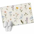 thumbnail image 6 of Spring Floral Bathroom Rug Washable 2x3 Entryway Rug Non Slip Watercolor Summer Elegant Botanical Front Door Mat Low Pile Indoor Doormat Throw Floor Carpet for Kitchen Bedroom Entrance, 6 of 8