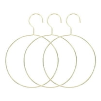 VORCOOL 3Pcs Golden Iron Scarf Belt Hangers For Multipurpose Belt Hook And Wall Hangers 10X7.1X0.1In