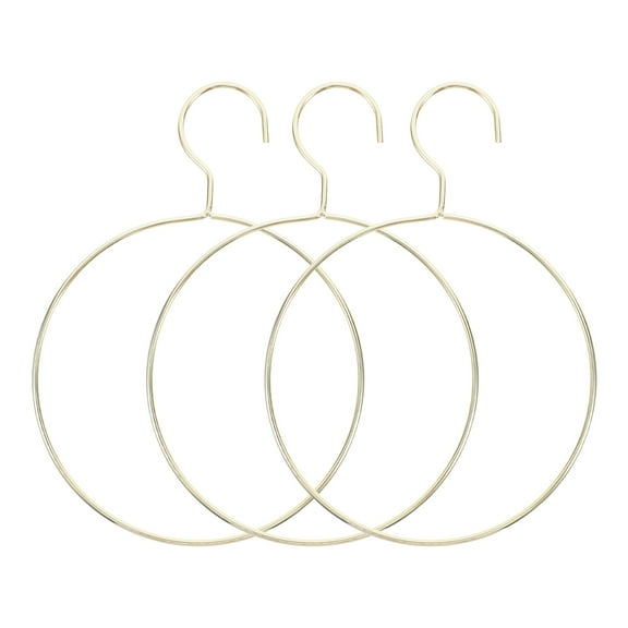 VORCOOL 3Pcs Golden Iron Scarf Belt Hangers For Multipurpose Belt Hook And Wall Hangers 10X7.1X0.1In