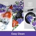 thumbnail image 6 of Floral Kitchen Rugs Sets of 3 Piece Watercolor Flower Kitchen Floor Mat Non Skid Machine Washable Runner Rug for Spring Summer Holiday Decor Farmhouse Carpet for Sink Laundry Hallway(Purple), 6 of 6
