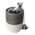 thumbnail image 4 of Better Homes & Gardens Two-Tone Ceramic Tabletop Torch, White & Gray, 4 of 8