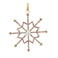 thumbnail image 4 of Melrose Jeweled Metal Snowflake Ornament Set of 12, 4 of 5