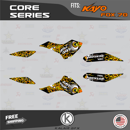 Kalair GFX Graphics Kit for Kayo SPORTS ATV FOX-70 AY-70 STORM-70 (All Years) Core Series Kalair GFX Graphics Kit for Kayo SPORTS ATV FOX-70 AY-70 STORM-70 (All Years) Core Series