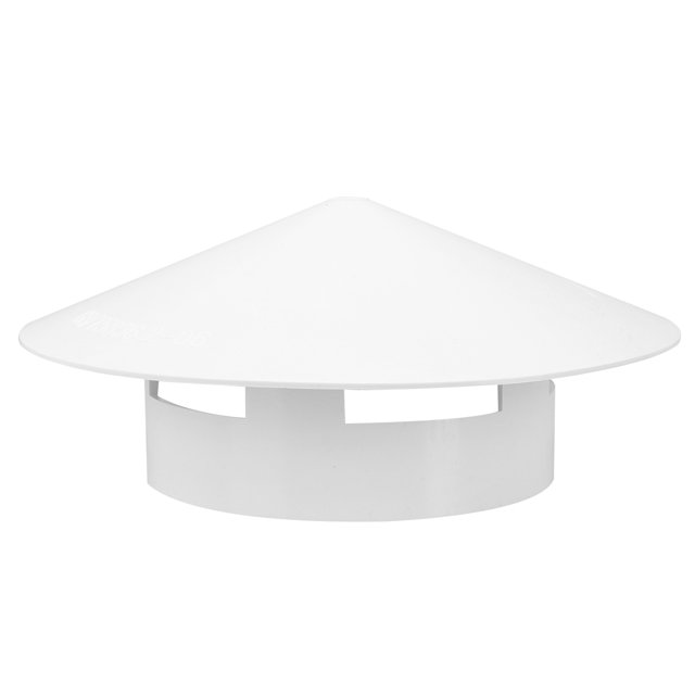 WHAMVOX 1Pcs Chimney Rain Cap Plastic Mushroom Shaped White Cover for Outdoor Use
