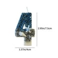 thumbnail image 3 of YOHAVEN Birthday Candle Numbers 0-9 Blue Glitter Spark Wax Cake Topper for Birthday Wedding Anniversary Cupcakes Party Celebration Decorations Kids Party Supplies, 3 of 6