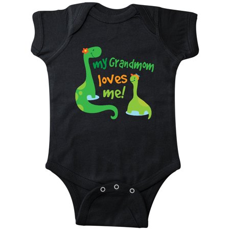 

Inktastic My Grandmom Loves Me Grandson Gift Gift Baby Boy Bodysuit