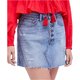 thumbnail image 1 of Free People - Minifalda acampanada para mujer, azul, 26 Free People Mini, 1 of 1