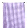 thumbnail image 2 of Poplin Gingham Checkered Window Curtain 56 Inch Wide Lavender, 2 of 4