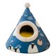 thumbnail image 2 of Gato de peluche, casa de invierno, cama acogedora para dormir para mascotas, perrera para gatos, cama para mascotas, tienda de campaña para perros, Cordero Sunnimix Casa de cama de felpa, 2 of 8